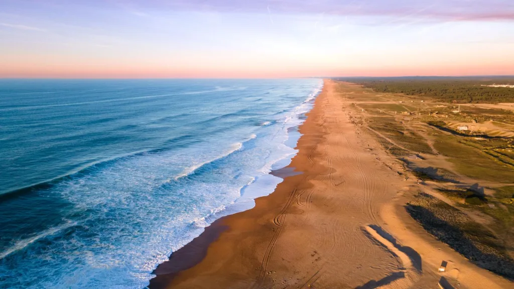 Plage d'Ondres Vue du Ciel