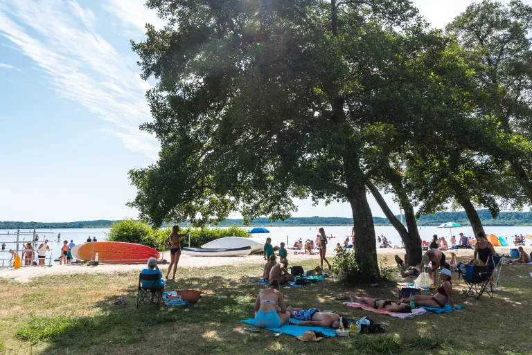 Photo de Plage du Lac à Vielle