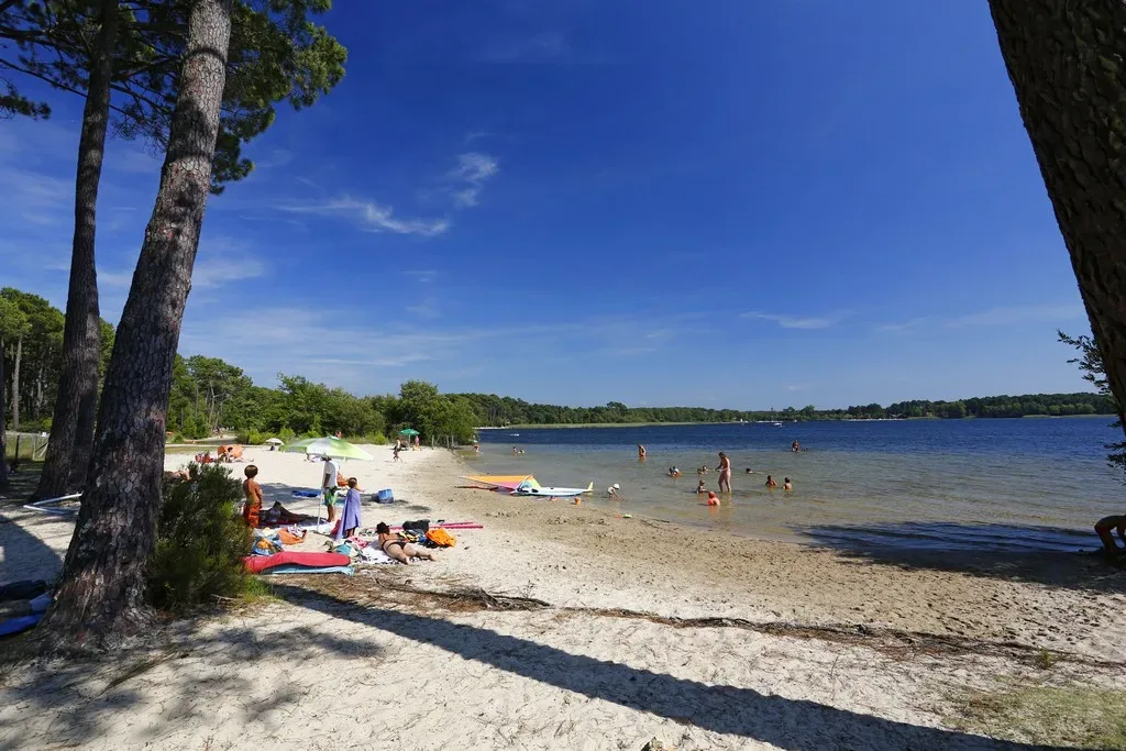 Plage du lac de Sanguinet - plage Caton