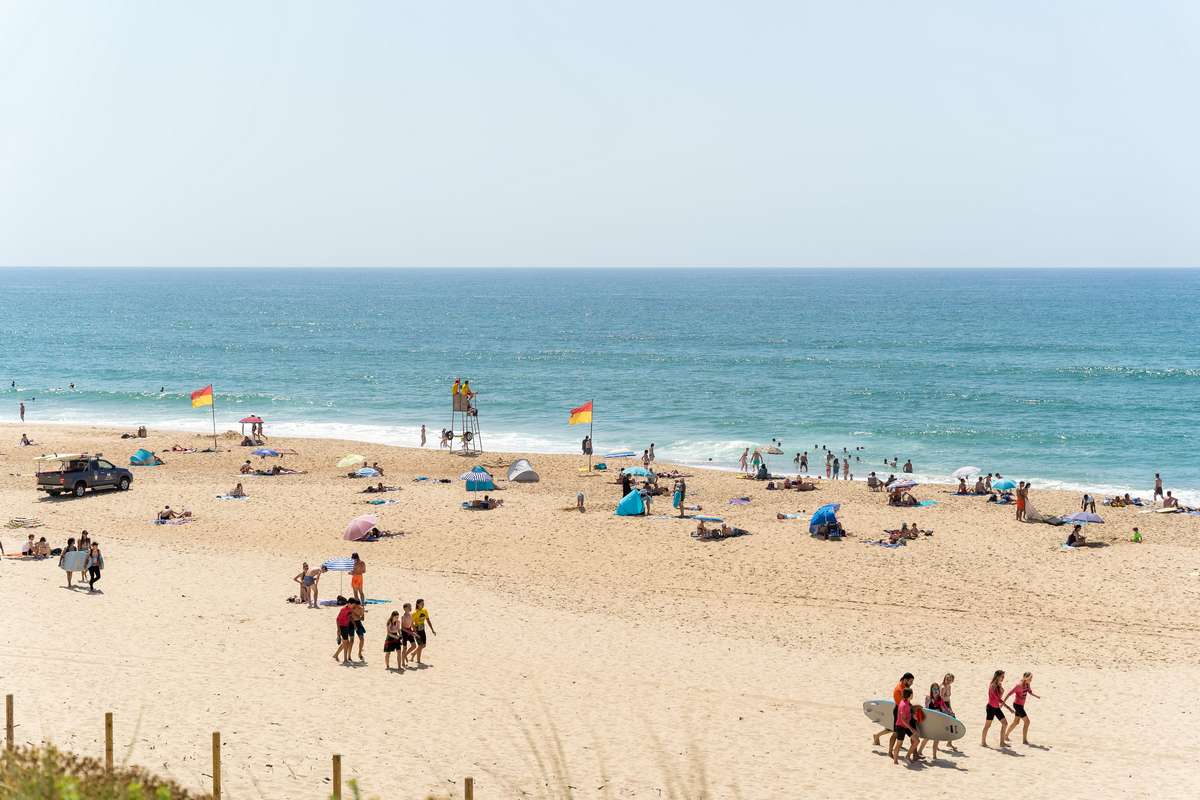 Plage de l'océan à Soustons