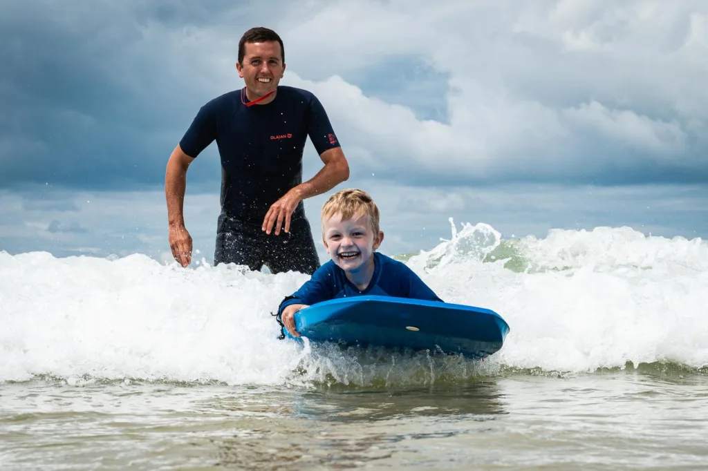 Baignade avec les enfants Plages Landes