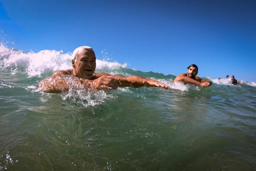 Body Surf dans l'ocean