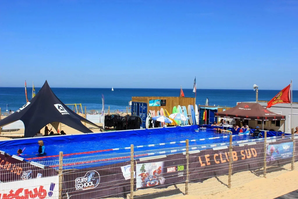 Cours de natation au club Sud à Hossegor - Plage Sud