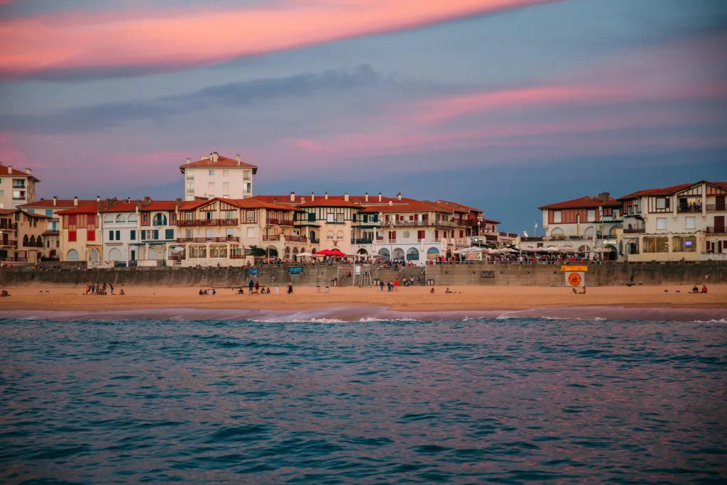 Hossegor Place des Landais depuis l'océan