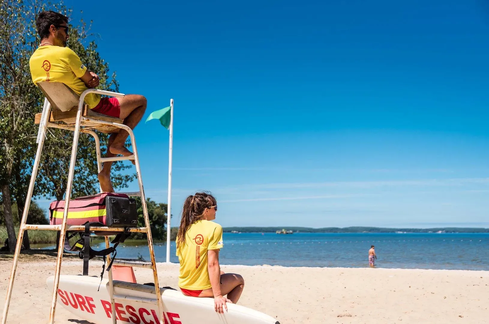 Surveillance des plages des lacs landais