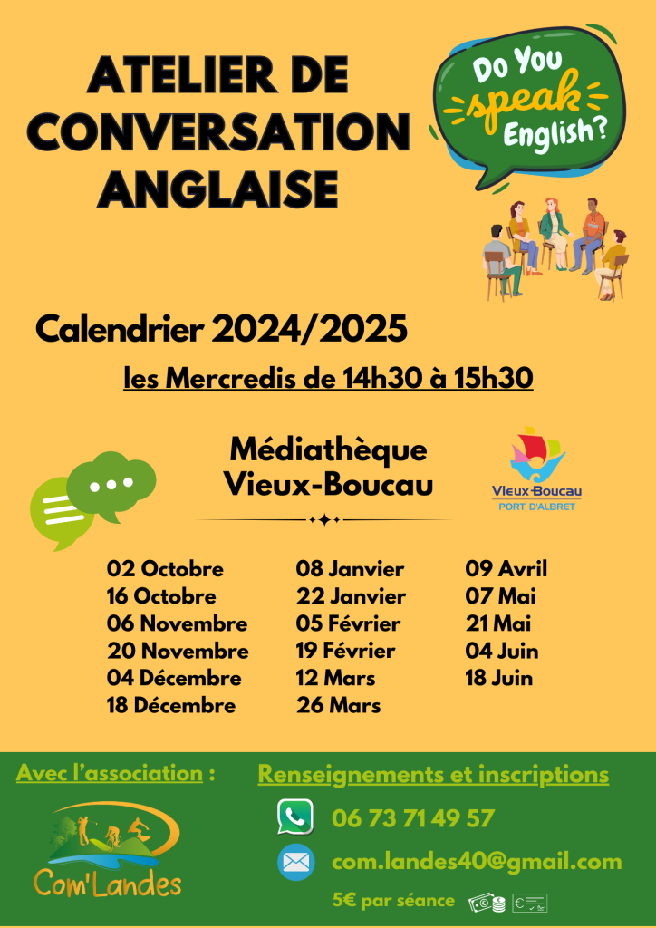 Photo de Atelier de conversation en anglais pour adultes