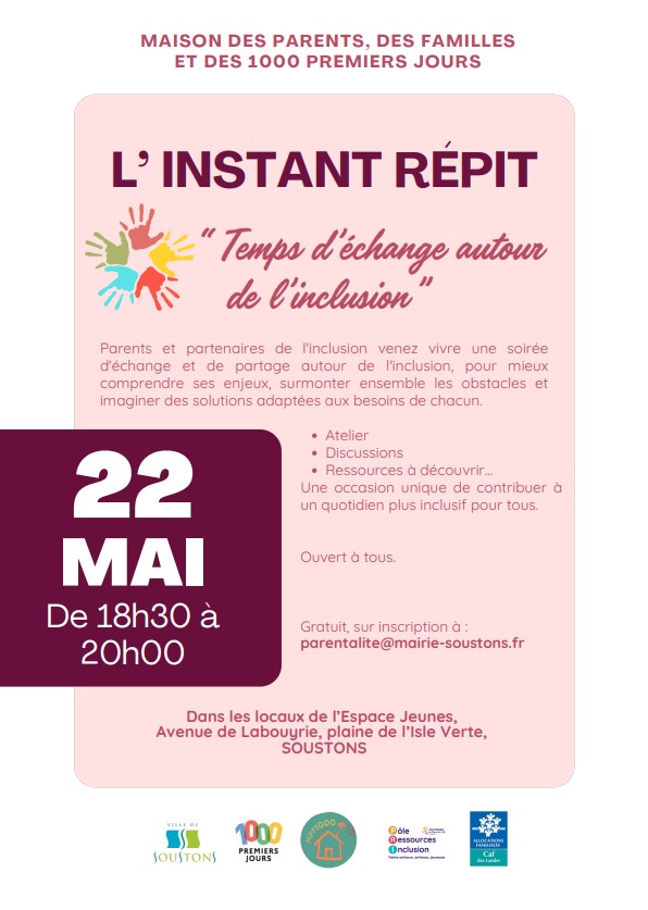 Photo de L’instant répit – Temps d’échange autour de l’inclusion