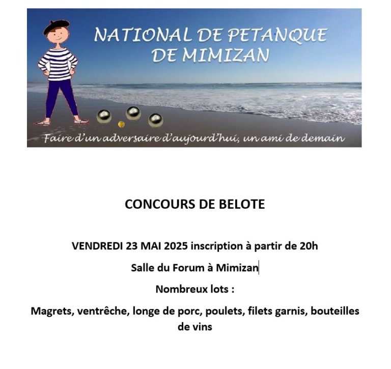 Photo de Tournois Intercommunal de Belote