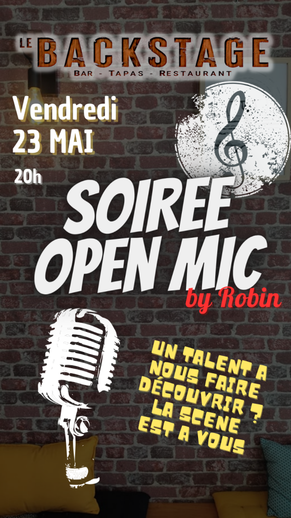 Photo de OPEN MIC musical au BACKSTAGE