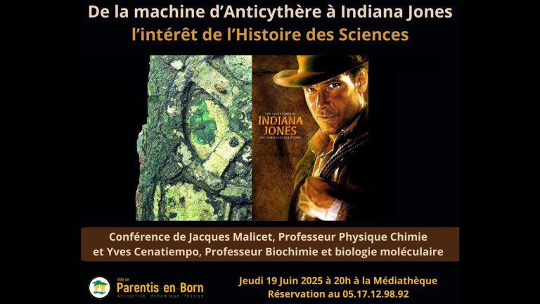 Photo de Conférence : “De la Machine d’Anticythère à Indiana Jones”