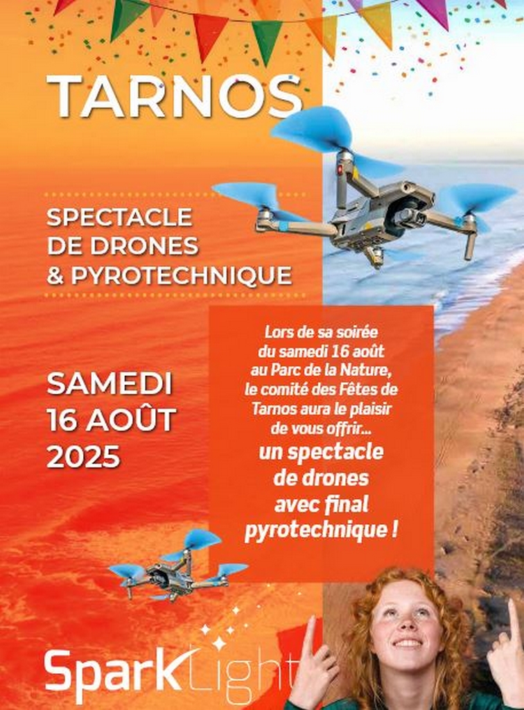 Photo de Spectacle de drones et pyrotechnique