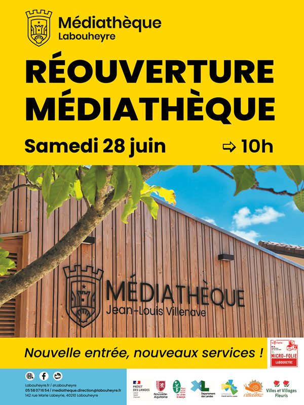 Photo de Réouverture de la Médiathèque