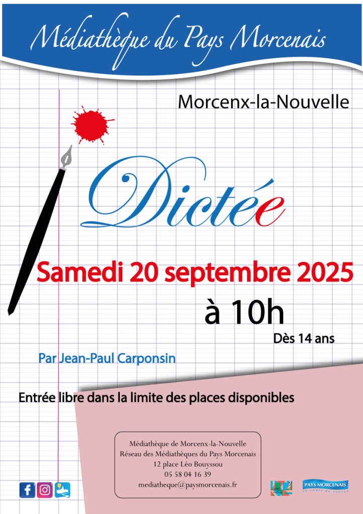 Photo de Dictée avec Jean-Paul Carponsin
