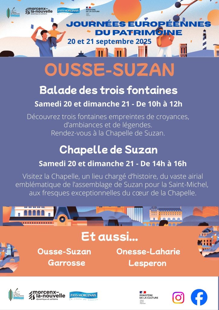 Photo de Journées Européennes du Patrimoine – Ousse – Suzan, balade des trois fontaines