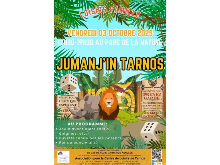 Photo de Soirée Jumanj’in Tarnos avec le Centre de loisirs