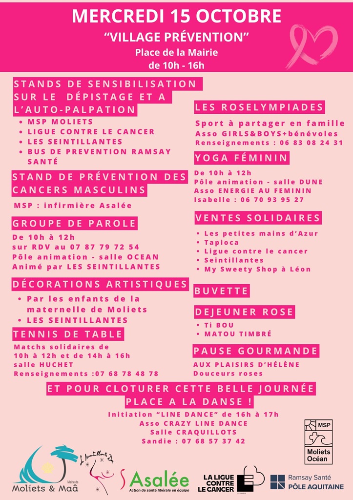 Photo de Octobre rose à Moliets et Maâ Tournois de tennis