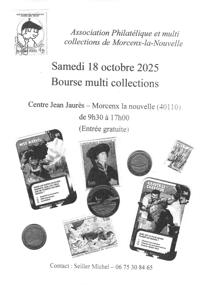 Photo de Bourse multi collections – Philatélique et multi collections de Morcenx-la-Nouvelle
