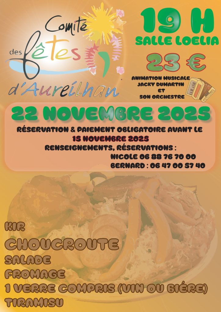 Photo de Repas Choucroute avec animation musicale
