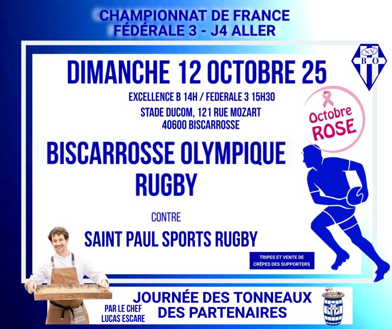 Photo de Rugby – 4ème journée Fédérale 3