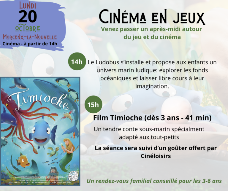 Photo de Festival du jeu 2025 avec Cinéma en Jeux « Timioche »