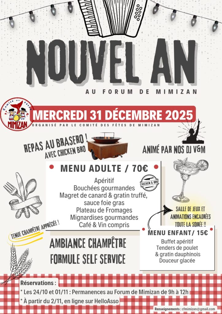 Photo de Réveillon de la Saint-Sylvestre organisé par le Comité des fêtes de Mimizan