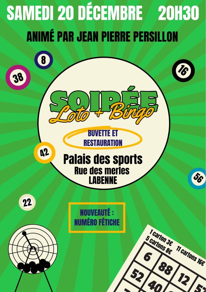 Photo de Grand loto bingo du Labenne Basket