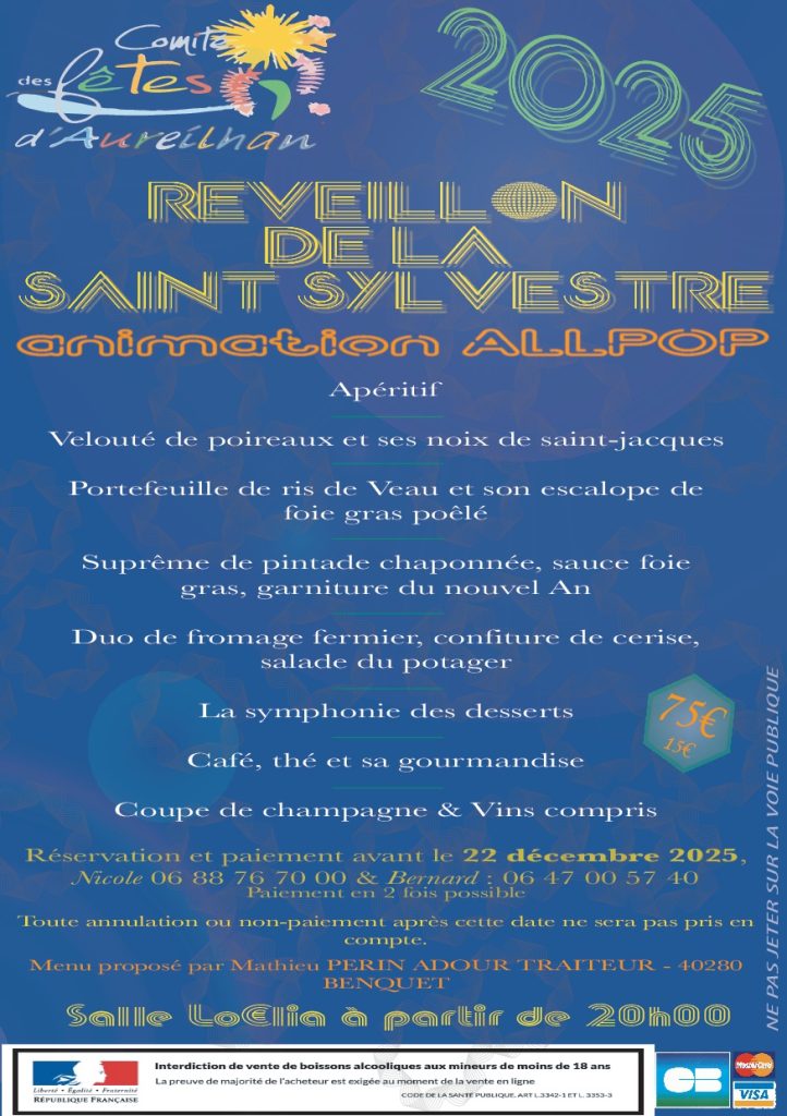 Photo de Réveillon 2025 avec Animation musicale