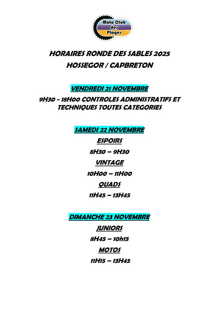 Photo de Ronde des Sables 2025