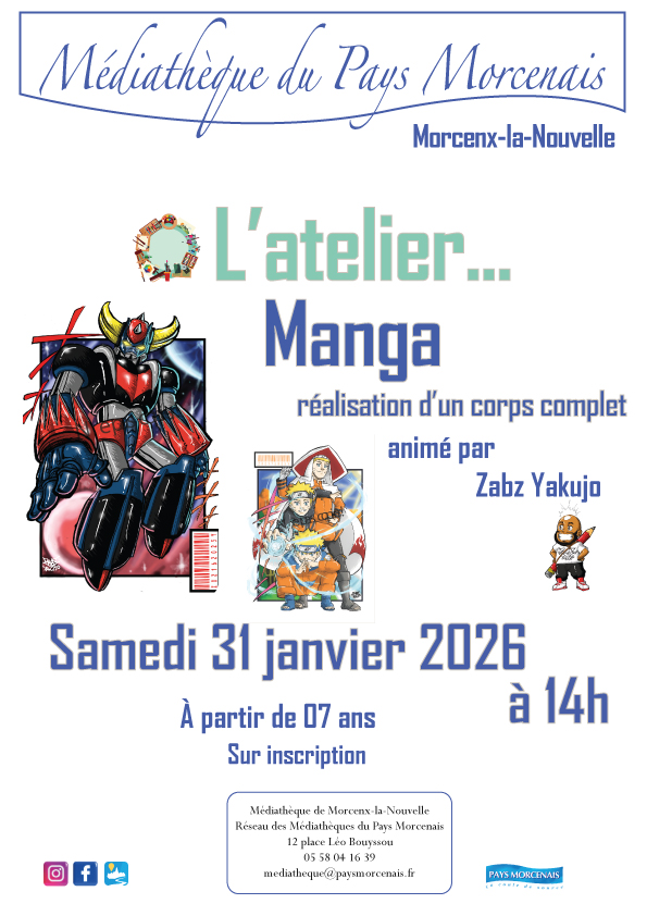 Photo de L’atelier Manga – Réalisation d’un corps complet