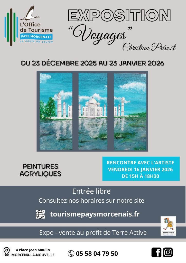 Photo de Exposition peintures « Voyages »