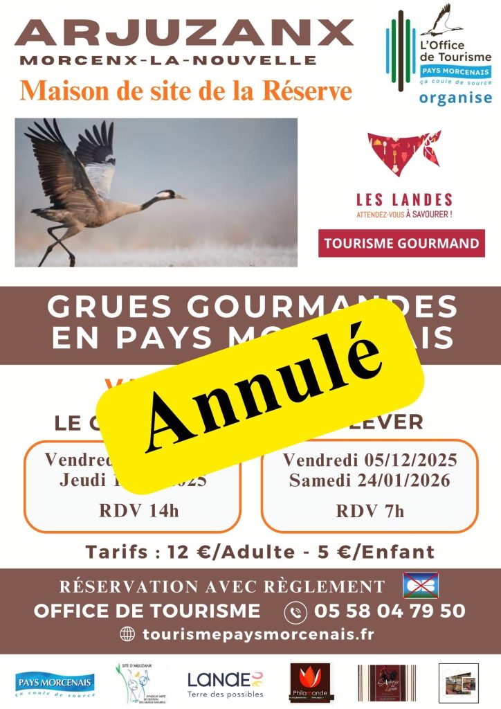 Photo de Annulé – Les grues gourmandes en Pays Morcenais – Le lever