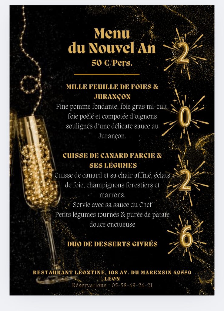 Photo de Menu du Nouvel An à Léontine