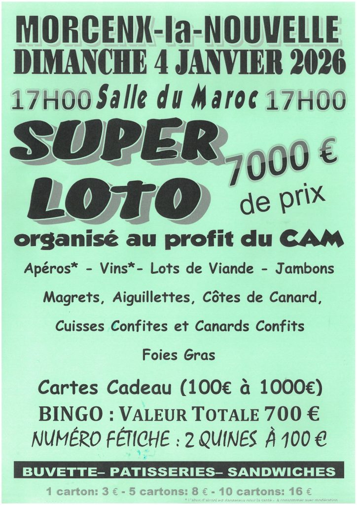Photo de Loto du CAM