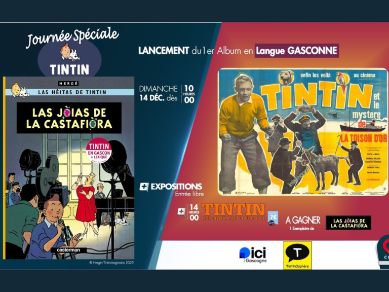 Photo de Journée Spéciale : Tintin Et le Mystère De La Toison d’Or | Lancement du 1er Album de Tintin en Langue Gasconne
