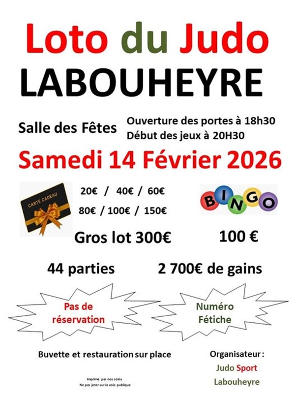 Photo de Loto du judo