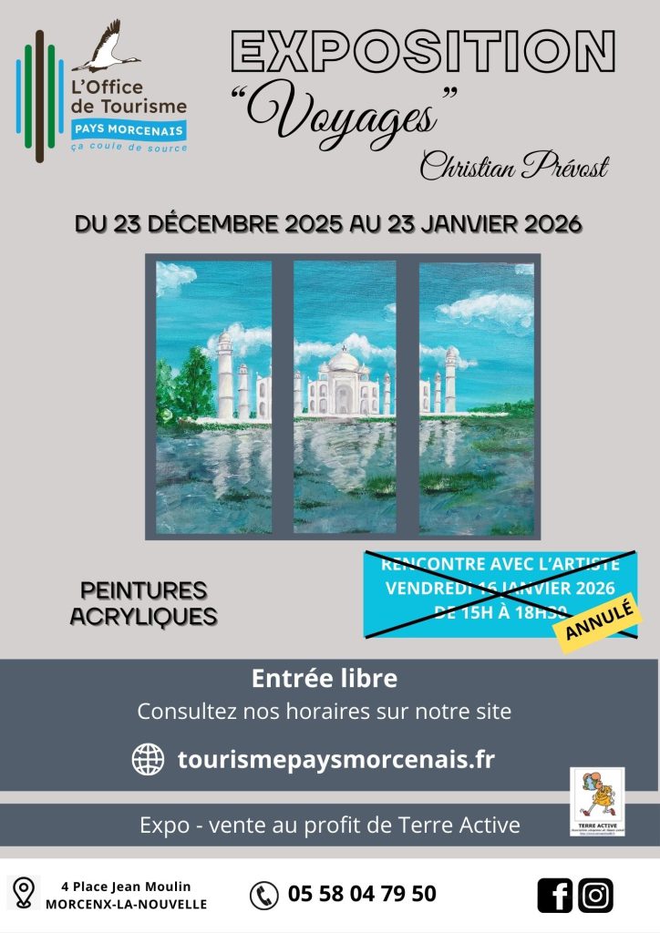 Photo de Exposition peintures « Voyages »