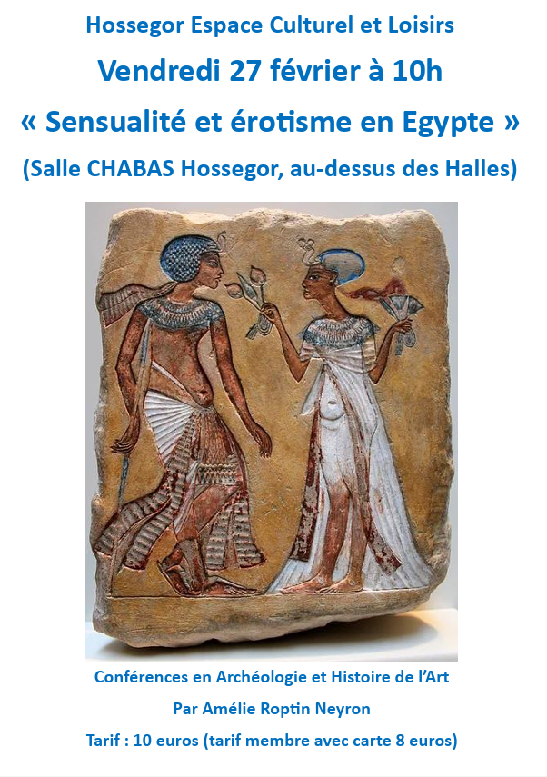 Photo de Conférence Histoire de l&rsquo;Art : Sensualité et érotisme en Egypte