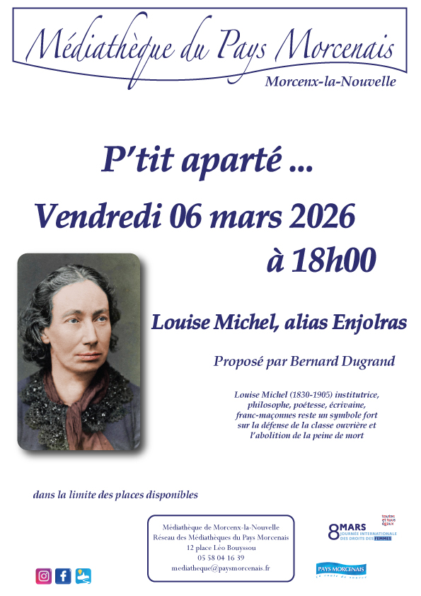 Photo de P&rsquo;tit aparté   » Louise Michel, alias Enjolras »