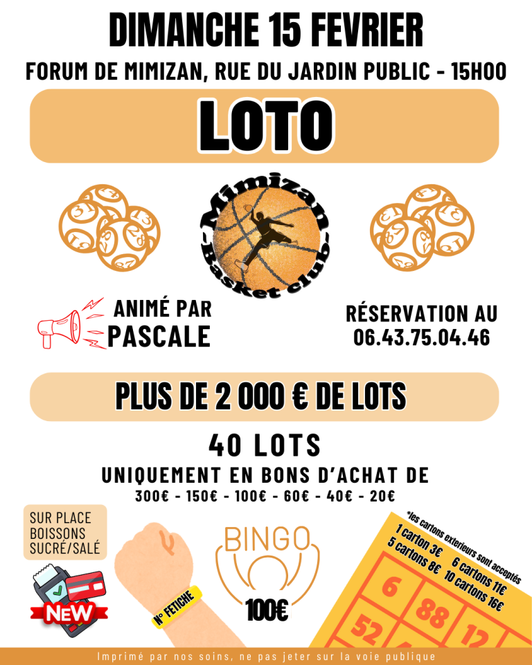 Photo de Loto du mimizan basket club
