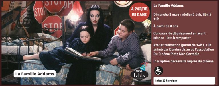 Photo de La Famille Addams + Atelier Réalisation + concours costume  – 10 ans du Félix