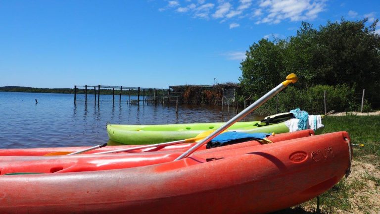 Photo de Visite en Canoë d’une cabane en bois “tchanquée” sur l’étang d’Aureilhan (Sortie VIP)