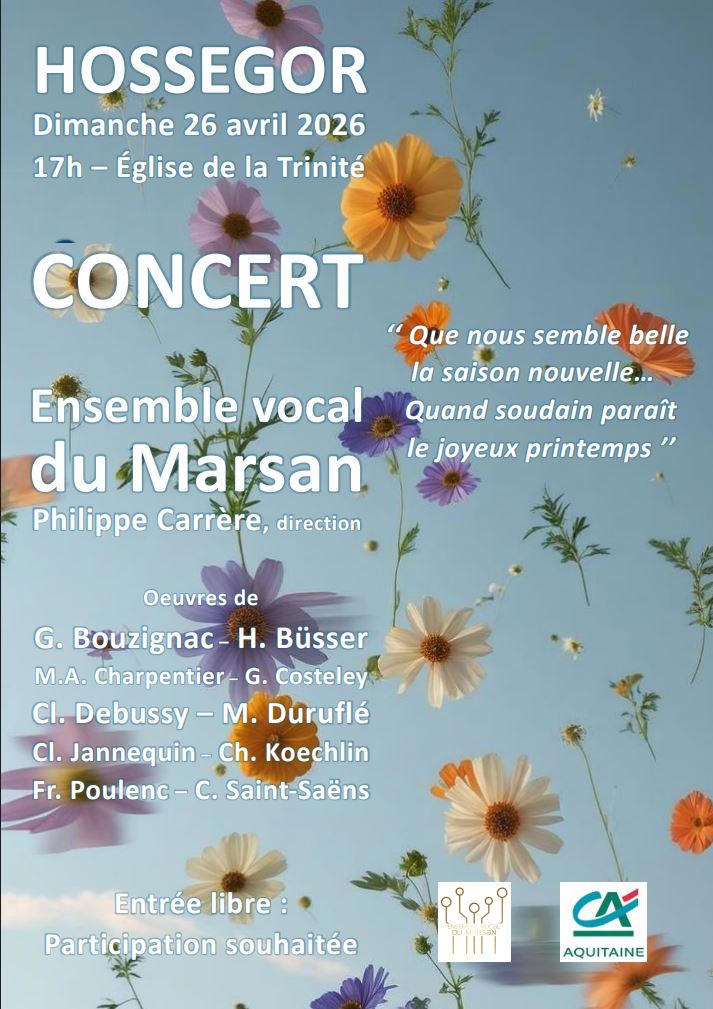 Photo de Concert – Ensemble vocal du Marsan à l&rsquo;Eglise de la Trinité d&rsquo;Hossegor