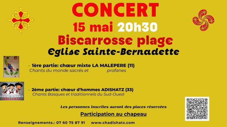 Photo de Concert du choeur d&rsquo;hommes Adishatz