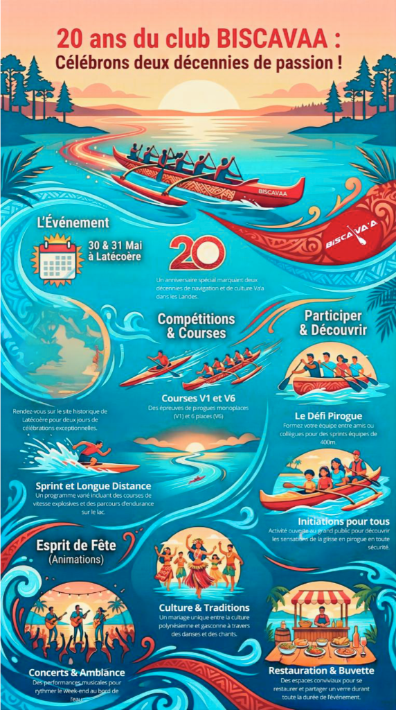 Photo de 20 ans de Bisca Va’a