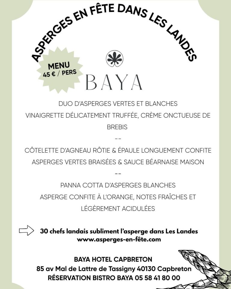Photo de Menu Fête de l’Asperge au Bistro’Baya