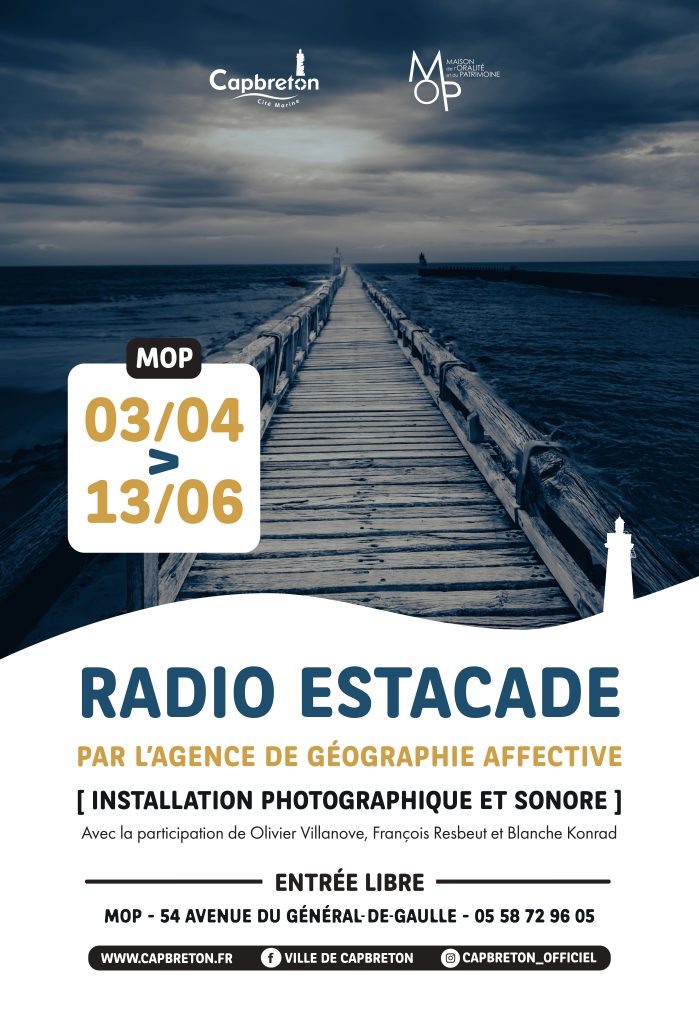 Photo de Vernissave installation sonore et photographique Radio Estacade