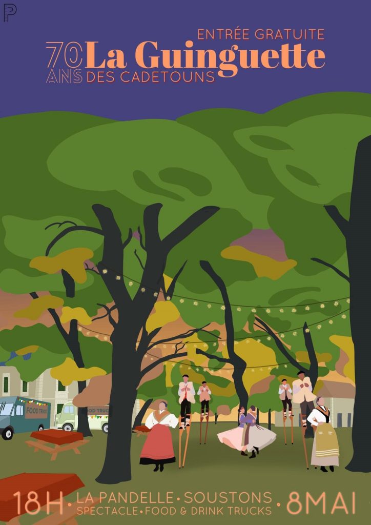 Photo de Guinguette Spectacle folklorique des échassiers Lous cadetouns