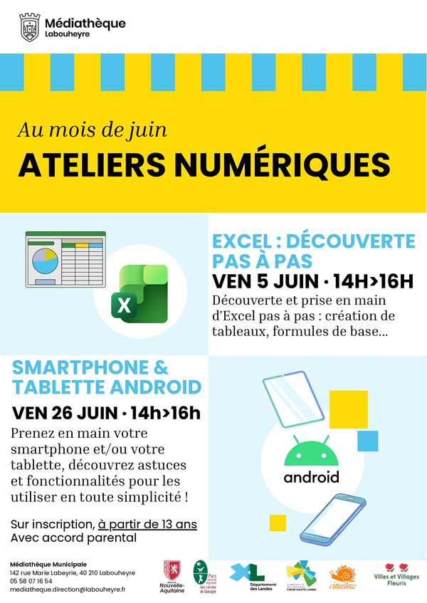 Photo de Atelier numérique (Débutant) Excel : Découvrir pas à pas