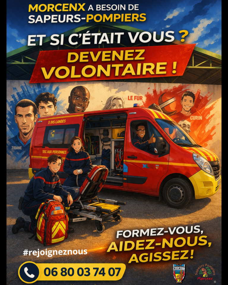 Photo de Stands de réprésentation et de promotion du volontariat des sapeurs pompiers de Morcenx