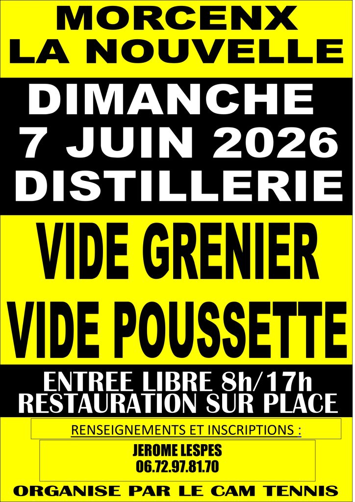Photo de Vide grenier, Vide poussette du CAM Tennis